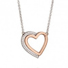 Strieborný náhrdelník Fiorelli silver heart N4140C