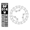 GALFER DF014W GALFER PREDNÝ BRZDOVÝ KOTÚČ HONDA CR 125R/250R '95-'07, CR 500 '95-'00, CRF 250R/450R '02- WAVE (240X101X3MM)