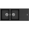 Granitový drez Sinks PERFECTO 1160 DUO Metalblack