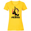 Tričko na pilates - Žltá