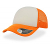 Atlantis | Rapper, 5 panelová sieťovaná šiltovka, oranžová Fluo