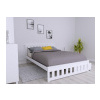 Posteľ z masívu Abby 160x200 cm - Bielá + matrac Super-flex + rošt ZADARMO