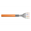 Digitus DK-1743-VH-025 Cat7 SFTP S-STP, 1200 MHz Dca EN 50575, AWG 231, 25m, oranžový