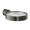 Grohe Atrio - Držák skleničky/mýdelníku, kartáčovaný Hard Graphite 40305AL3