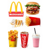 Výtlač na tortu cukrová hmota MCDONALDS