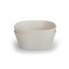 Mushie Mushie hranatá miska 2 ks 550 ml Ivory