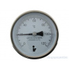 STENO Teplomer bimetalový DN 100, 0-120°C, jímka 100mm, zadný vývod 1/2