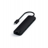 Satechi USB-C Slim Multiport adaptér with Ethernet - Black Aluminium (ST-UCSMA3K)