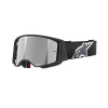 brýle SUPERTECH CORP, ALPINESTARS (černá/šedá, zrcadlové stříbrné plexi) 2025 M150-952