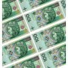 POTLAČ CUKROM, OBLAČKY, CUKOROVÝ PRÁŠOK, BANKOVKY, PENIAZE, 100 PLN, DEKORÁCIA