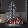 vidaXL Vianočný stromček, kužeľ, 160 LED, dovnútra aj von 78x120 cm