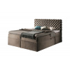 Čalúnená posteľ boxspring MARCH + vrchný matrac - riviera 16 / 160x200
