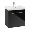 Villeroy & Boch Avento - Umývadlová skrinka, 53x51x35 cm, 1 dvierka, Crystal Black A88800B3