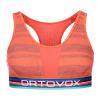 Ortovox podprsenka 185 Rock'N'Wool Sport Top W | farba: coral, veľkosť: XL