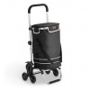 Nákupný vozík 3 v 1 na schody - objem 56 l, čierny