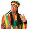 Rasta Reggae Hat Jamajka s čiernymi desiatkami (Rasta Reggae Hat Jamajka s čiernymi desiatkami)