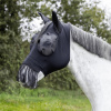 BUSSE Maska proti hmyzu Twin Fit Flexi Fransen BUSSE, s ochranou uší a strapcami, čierna Veľkosť: PONY