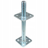 Domax Pätka stĺpiku PR130/130 KTL nastaviteľná 130x130x100-150mm x 3.0 čierna