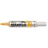 Popisovač na tabule, 2,5 mm, kužeľový hrot, PENTEL Maxiflo MWL5M, žltá