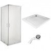 Sprchový kút - Štvorcový sprchový kút Mrożona 90x90 SLIM sprchová vanička Sifón (Sprchový kút - Štvorcový sprchový kút Mrożona 90x90 SLIM sprchová vanička Sifón)