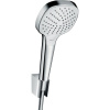 HANSGROHE Croma Select E sprchová súprava, ručná sprcha 3jet 110 x 110 mm, sprchový držiak a sprchová hadica 160 cm, biela/chróm, 26413400