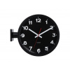 KARLSSON Obojstranné nástenné hodiny 5966BK Karlsson 38cm