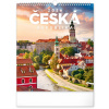 NOTIQUE Nástenný kalendár Česká republika 2026, 30 x 34 cm