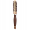 Olivia Garden Expert Blowout Shine Gold a Brown okrúhla fúkacia kefa na vlasy 33 mm