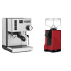 Rancilio Silvia BC + Eureka Mignon Silenzio, BL ferrari red