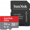 SanDisk MicroSDXC karta 32GB Ultra (120 MB/s, A1 Class 10 UHS-I, Android) + adaptér SDSQUA4-032G-GN6MA