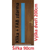 Soft Vchodové plastové dvere Sofia 90x200 cm - Akce!