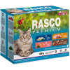 RASCO Premium Cat Pouch Sterilized 3x salmon 3x cod 3x duck 3x turkey 1020 g