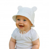 Alica, letný klobúčik z mušelínu na viazanie