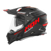 Enduro prilba na motocykel NOX N312 Vapor čierno/červená matná L