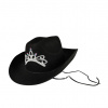 klobúk kovbojský čierny s korunkou dámsky
