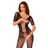 Zvodné body F238 bodystocking - Obsessive S/M/L černá