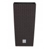Kvetináč RATO SQUARE s vkladom 22,5 cm - farba: umbra (Prosperplast DRTS225-440U)