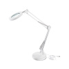 Lampa stolná s lupou, USB napájanie, biela, 2400lm, 3 farby svetla, 5x zväčšenie