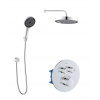 kielle Oudee Termostatická batéria pod omietku, na 2 spotrebiče, s príslušenstvom a telesom, chróm 20627SPT50