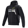 Bunda CHROME IGNITION HOODIE, ALPINESTARS (čierna/žltá fluo/sivá/biela, vel. L)
