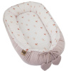 EKO Hniezdo pre bábätko bavlnené Velvet 90x60 cm Beige Meadow