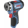 Bosch Professional GSR 12V-15 FlexiClick aku vrtací šroubovák, 12 V Li-Ion bez akumulátoru, bez nabíječky, 06019F6004