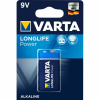 Vega VARTA Longlife Power 9V alkalická batéria 1ks 4922121411
