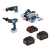 BOSCH Sada AKU náradia GSB+ GKS+ GSA (18v 1x 4.0Ah 2x 5.5Ah) 0615990N38