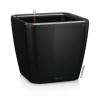Kvetináč Lechuza Quadro 35 (33cm) Barva: Černá kompletný set