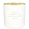 My Flame Lifestyle My Flame - SVÍČKA - I WISH YOU WONDERFUL TIMES FULL OF LOVE, GLITTERS AND FUN - winter wood