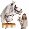 HOBBY HORSE KÔŇ NA PALICI A3 KONÍK HLAVA KOŇA PALICA S HRIVOU + HREBEŇ