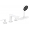 Hansgrohe Vivenis - Batéria na okraj vane, 4-otvorová inštalácia, sBox, matná biela 75444700