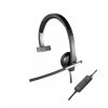 Logitech H650e Slúchadlá s mikrofónom Kábel Pres hlavu Kancelária / call centrum USB Typ-A Čierna, Strieborná (981-000514)