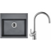 Set Sinks G9072 (dřez Solo 560 Titanium 72 + baterie Vitalia Chrom - lesklý)